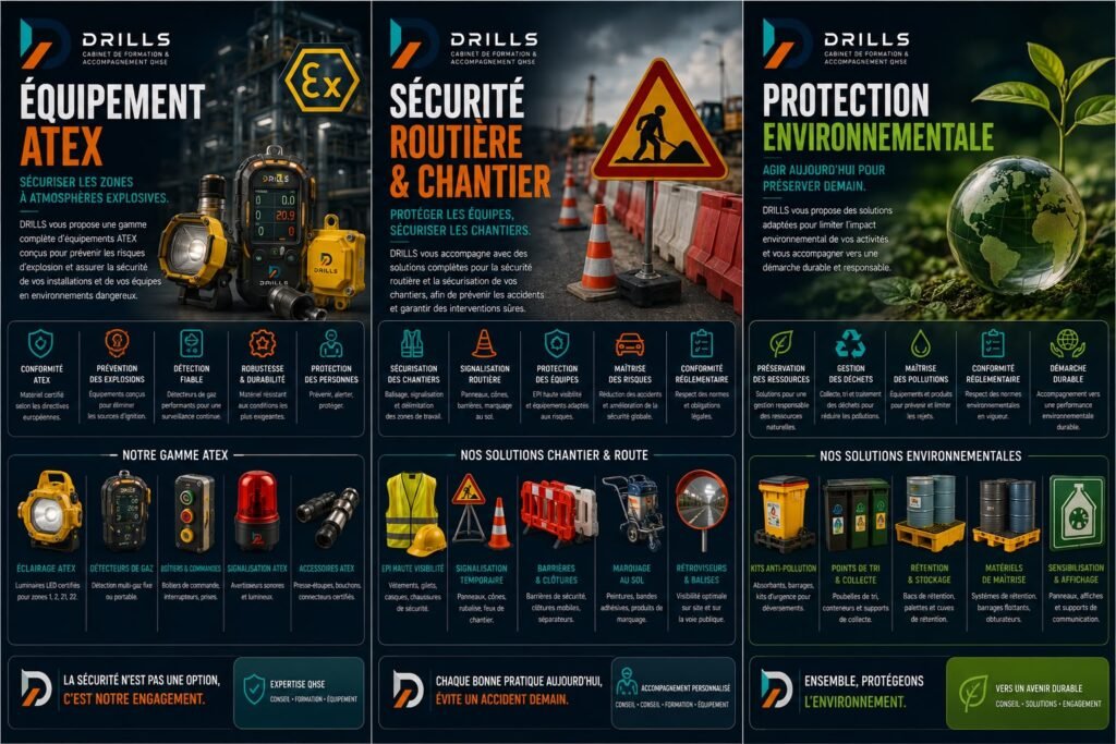 equipement ATEX - securité routiére - protection environement